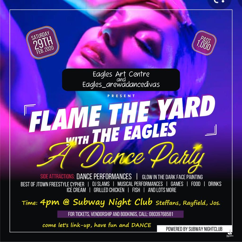 EVENT: Flame The Yard with The Eagles – A Dance Party