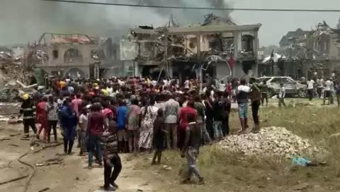 17 persons including couple with their three children perish in Abule Ado explosion, 50 houses destroyed