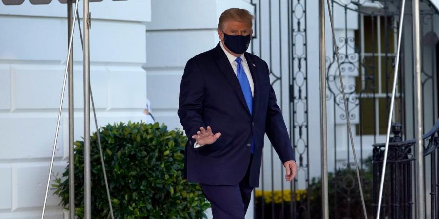 Trump beating COVID-19, returns to White House