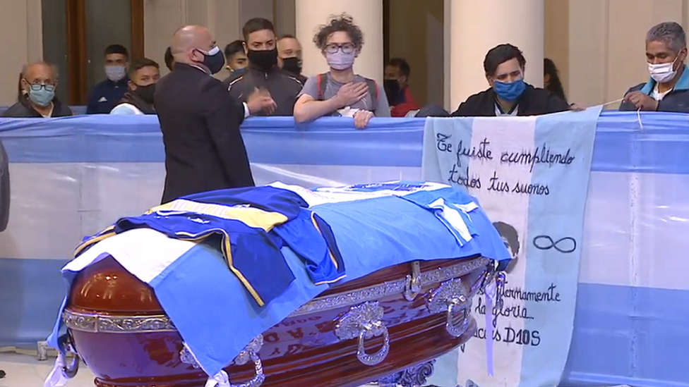 Thousands bid farewell as Diego Maradona is laid to rest