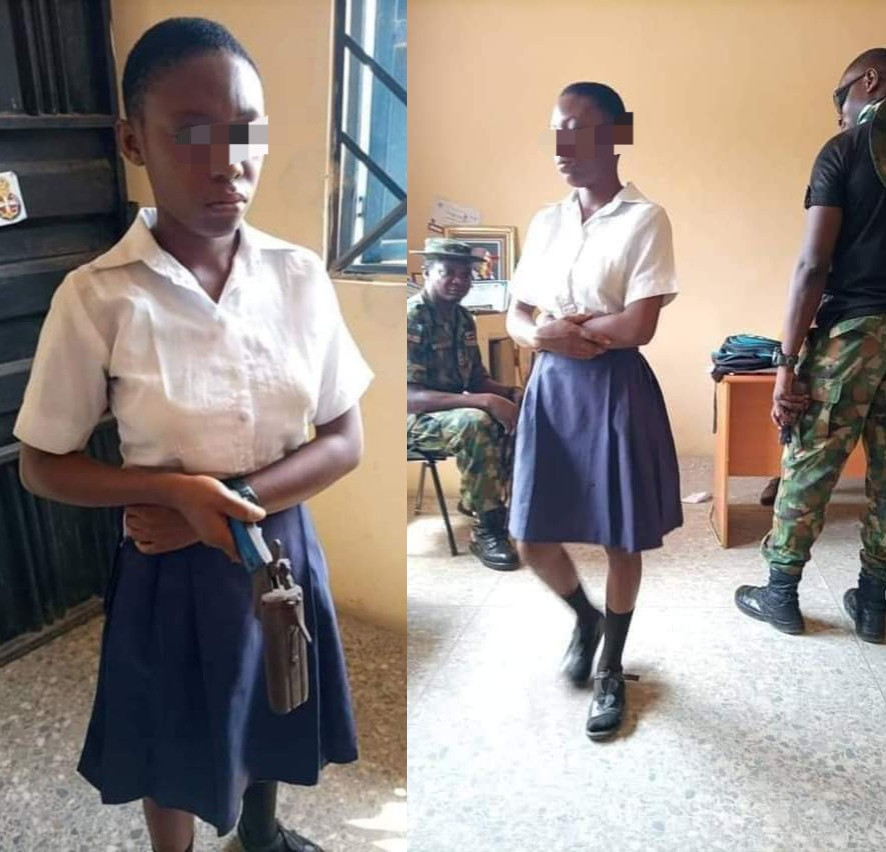 Female student nabbed with gun to kill teacher in school