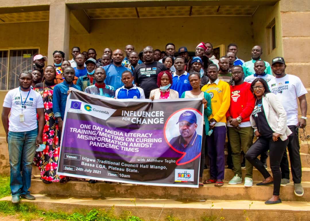 ConnexUs: Matthew Tegha engages Youth Leaders in Miango community for #Influencer4Chhange Network