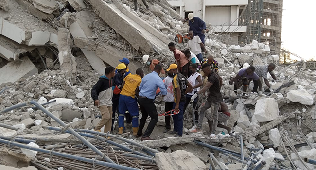 Ikoyi building collapse: 45 bodies recovered