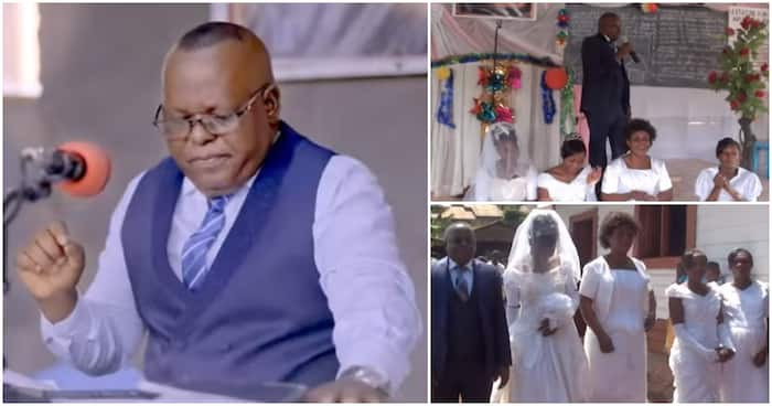 Pastor marries 4 virgins at once (Photos)