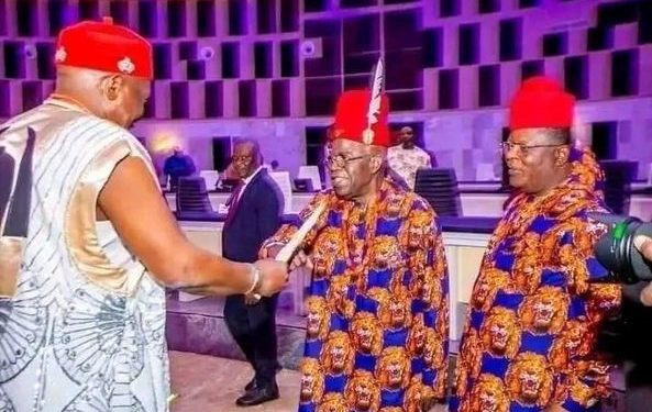 Tinubu bags chieftaincy title in Ebonyi