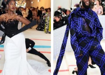 Burna Boy, Tems Attend 2023 Met Gala (Photos)