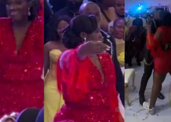 Warri Pikin scatters the dance floor at her wedding renewal