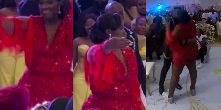 Warri Pikin scatters the dance floor at her wedding renewal