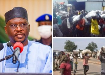 Adamawa Gov, Fintiri declares 24-hour curfew as residents loot warehouses