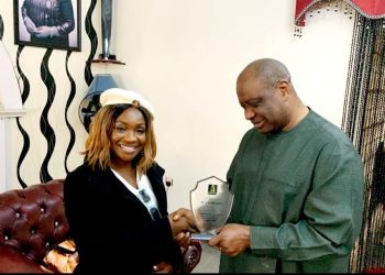 PMAN Honors Panam Percy Paul with an award, being the first Plateau PMAN Governor