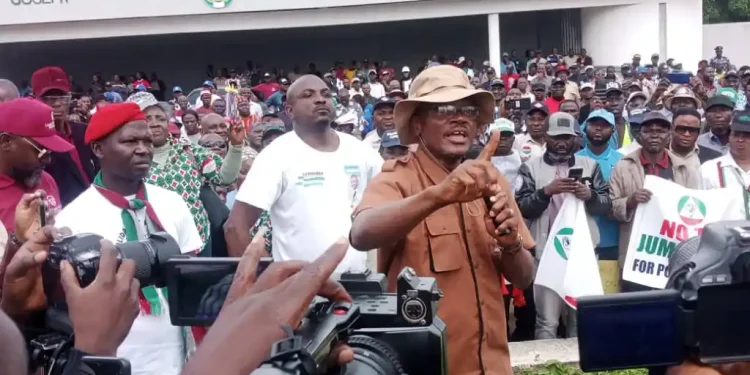 Huge Crowd in Plateau State as Labour Conducts Peaceful Protest Amidst High Security Presence