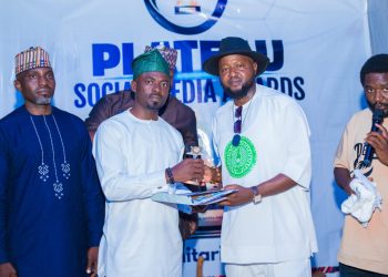 AMB. MARK ADAMS MAIMAKO BAGGED AN AWARD AS BEST HUMANITARIAN FOR COMMUNITY SERVICE IN THE PLATEAU SOCIAL MEDIA AWARDS