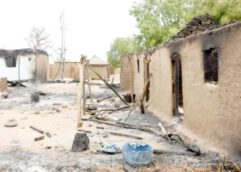 Chaos erupts as angry women destroy the residence of a traditional ruler in Plateau