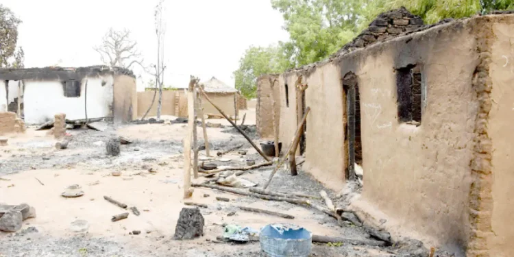 Chaos erupts as angry women destroy the residence of a traditional ruler in Plateau