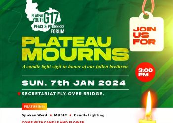 Plateau Youth G17 Peace and Progress Present Candlelight Vigil in Honor of Fallen Brethren