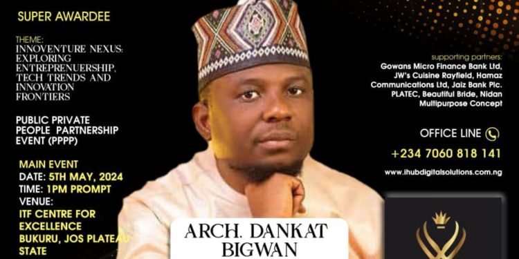 Arch. Dankat Bigwan, CEO of Varlaine Lounge & Park, emerged as CEO of the Year at PIBC 2024