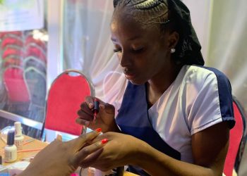 GWR: Lisha Dachor Attempts for the Longest Painting of Artificial Nails, Jos, Plateau State