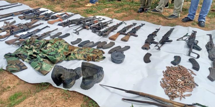 OPSH Troops Capture Seven Terror Suspects, Confiscate Sophisticated Weapons Cache in Barkin Ladi