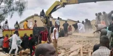 Jos-In: Two-Storey School Building Collapses In Plateau State