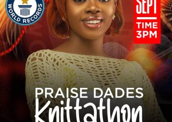 Praise Dades Set to Break Guinness World Record with 4-Day Knitting Marathon in Jos, Nigeria