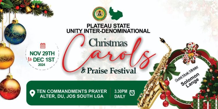 Plateau State Announces Maiden Unity Christmas Carols and Praise Festival
