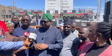 Gov. Mutfwang Inspects Venue Ahead of Plateau State Interdenominational Unity Christmas Carols and Praise Festival
