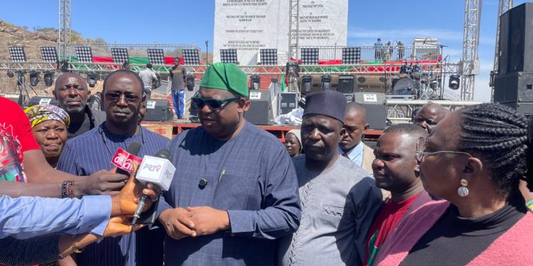 Gov. Mutfwang Inspects Venue Ahead of Plateau State Interdenominational Unity Christmas Carols and Praise Festival