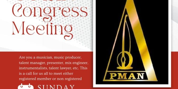 PMAN Plateau Chapter Announces Congress Meeting for Music Industry Stakeholders