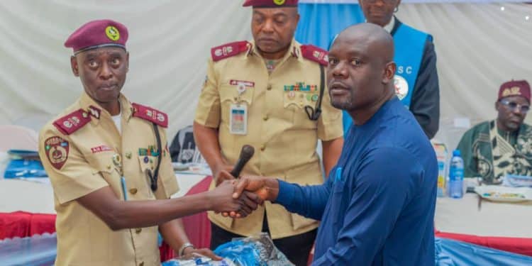 FRSC Honours Mr. Orji Darlington, Chairman/CEO of AG Medical Service, with Honorary Special Marshal Award