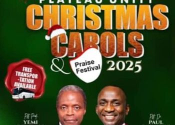 Plateau Set for Grand Celebration as Unity Carols & Praise Festival Lights Up Jos Nov. 28–30