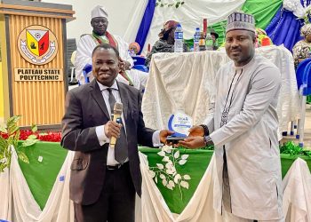 Chairman, Plateau State Internal Revenue Service, Dr. Jim Pam Wayas, Receives ICAN Jos District Excellence Award