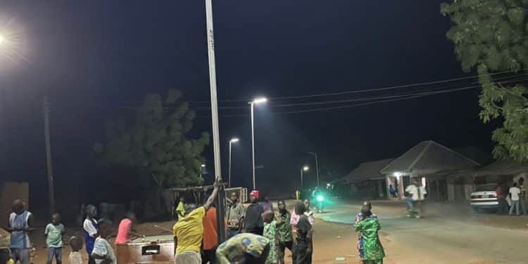 Jubilation as Dr. Benard Installs 300 Solar Streetlights in Garkawa and Keoneom