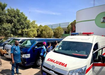 Mutfwang Distributes Ambulance, Buses to Plateau Specialist Hospital, PHC Board, Health Ministry