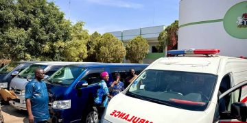 Mutfwang Distributes Ambulance, Buses to Plateau Specialist Hospital, PHC Board, Health Ministry
