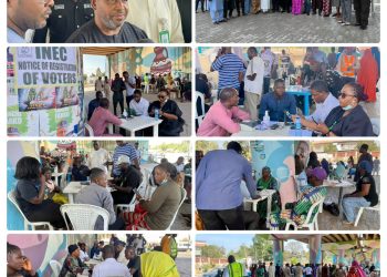 INEC Mobilize Massive Turnout as Mega Voter Registration Holds at Secretariat Junction