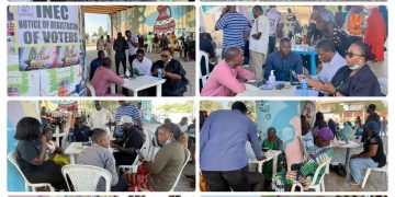 INEC Mobilize Massive Turnout as Mega Voter Registration Holds at Secretariat Junction