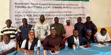 Riyom APC Youths Endorse Tinubu, Mutfwang, Dalyop Fom for Continuity Ahead of 2027