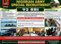 Nigerian Army Opens Special Recruitment For Skilled Applicants: APPLY NOW