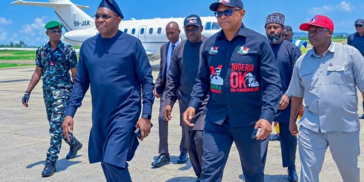 Peter Obi Arrives Jos, Heads to Mangu Over Recent Bandit Attack